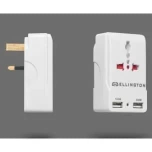 Ellington Adaptor With 2 Usb  10mm - View 3