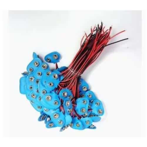 Best 9v Battery Clip Connector Positive Negative Snap Lead Wire - 10 Pieces - View 3