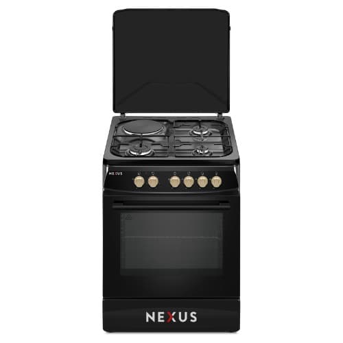 3 Gas 1 Electric Gas Cooker  With Oven & Grill Nx-6004 - 3+1 - 60x60CM - View 1