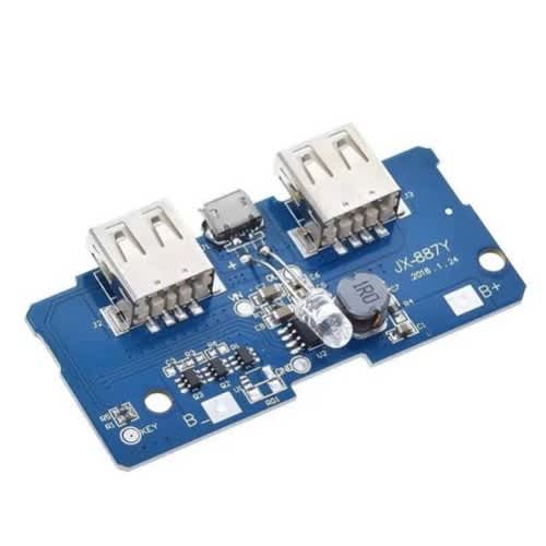 18650 5v 2a Power Bank Module Charging Circuit Board Power Supply Module 2a Dual Usb Output - View 4