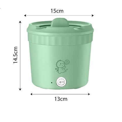 Non-stick Multifunctional Mini Electric Cooker - 1L - 450W - Green - View 2