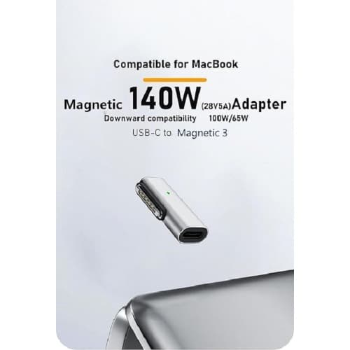 Ad218 Usb-c To Magsafe 3 Charging Adapter – Type-c Pd Converter For Macbook Pro & Macbook Air - View 3