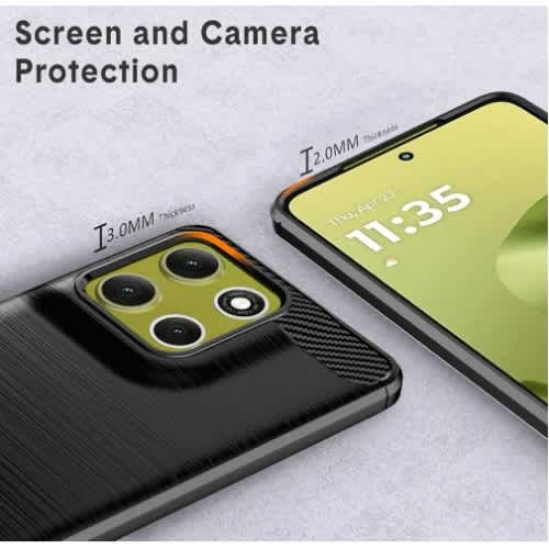 Protective Back Case For Motorola G86 5g - Black - View 2