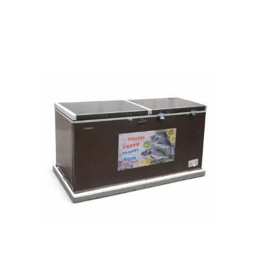 Large Space Double Door Energy Saving Fast Cooling Chest Freezer With Inner Glass Doors - View 3