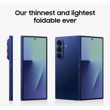 Galaxy Z Fold 7 5G - 8" - 256GB ROM - 12GB RAM - Dual SIM - 4400mAh - Blue - View 4