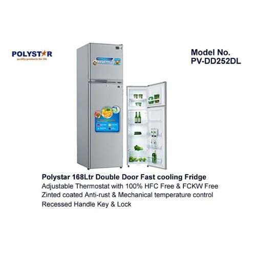 168L Double Door Fast Cooling Refrigerator - View 2
