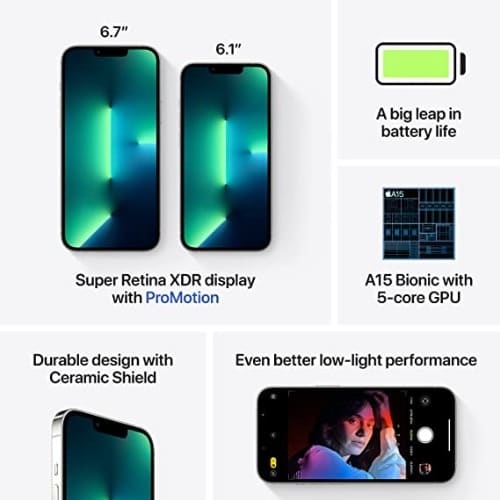 iPhone 13 Pro Max 6.1" 15 iOS 1 Sim+e-sim 256GB Super Retina Oled - Renewed - View 5