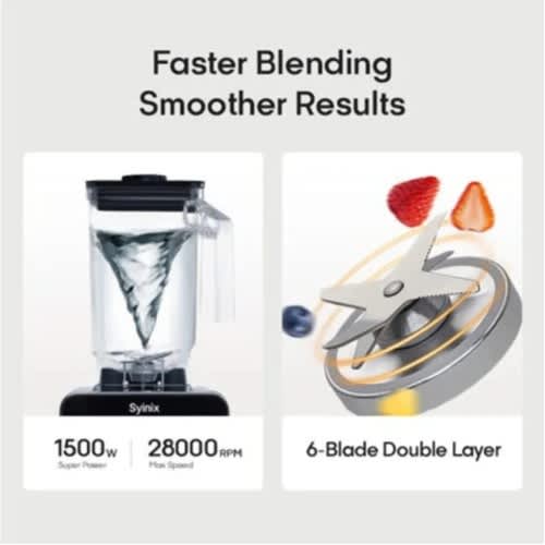 Mega Crusher Commercial Blender - 1500W - 2L - View 2