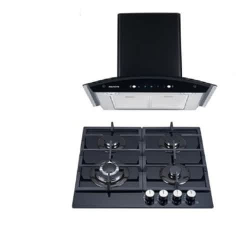 Smoke Extractor Kitchen Hood - 60cm + 4 Burner Gas Hob - View 2