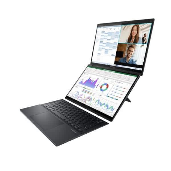 ZenbookDuo-TouchScreen-Intel Ultra 9-285H-32GB RAM-2TBSSD-14'3K-120Hz-Win11 Home-Stylus-Gray-UX8406CA - View 5