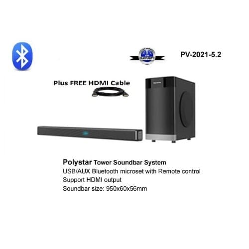 Tower Wireless Bluetooth Soundbar System