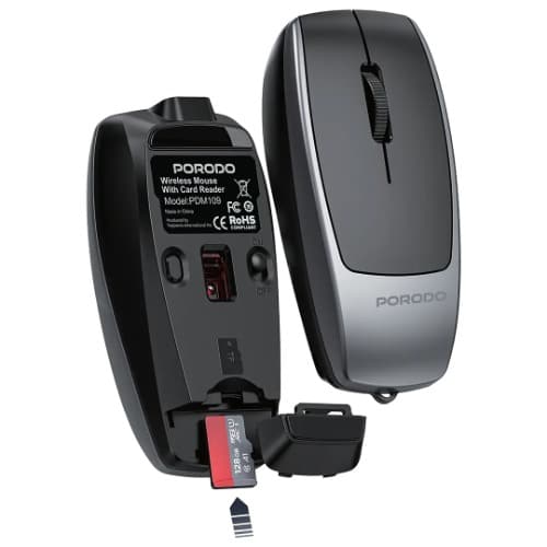 Wireless Mouse With Card Reader - 1600dpi