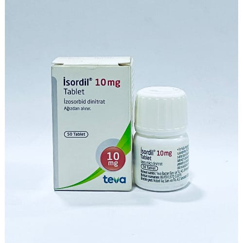 Isordil 10mg  Isosorbide Dinitrate - 50 Tablets - View 1