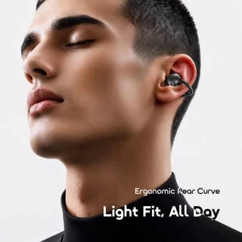 Opensnap Air Open-ear True Wireless Earbuds - Black - View 3