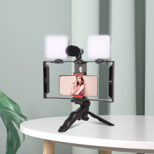 Ay-49x Professional Vlogging Kit – All-in-one Smartphone Video Stabilizer Rig With Dual - View 2