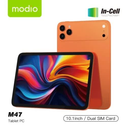 Modio M47 5g Tablet With Keyboard - 10.1" - 512gb Rom - 12gb Ram - Dual Sim - 10000mah - Orange - View 1