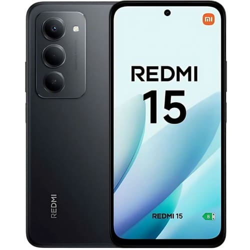 Redmi 15 - 6.9" - 6GB RAM - 128GB ROM - 4G LTE - Dual SIM - Fingerprint - 7000mAh - Black
