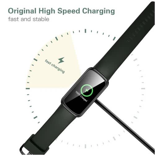 Replacement USB Charging Cable For Fitbit Inspire 3 Smartwatch - Black - View 9