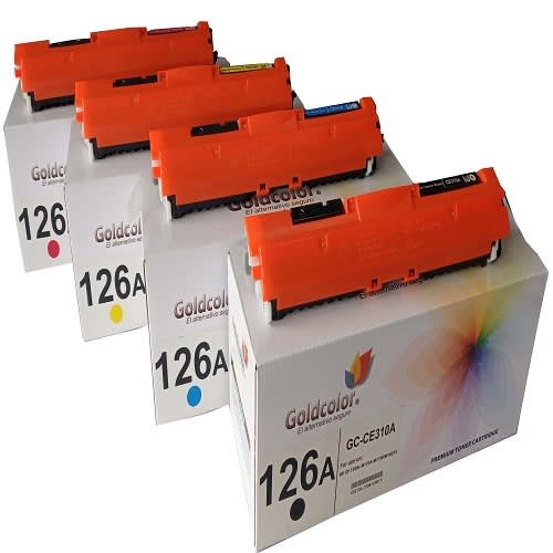 126a Toner Cartridge Set- Black, Cyan, Yellow & Magenta For Hp Replacement