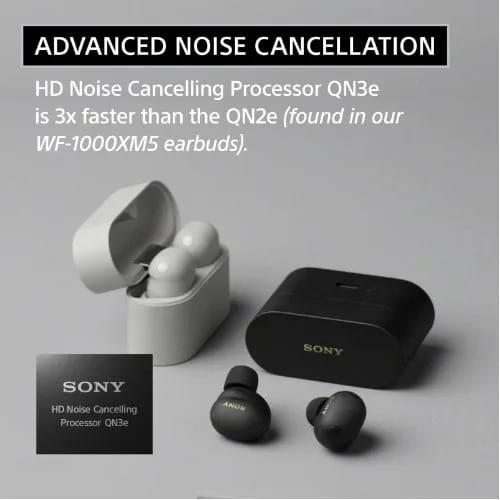 Wf-1000xm6 Wireless Noise Cancelling Earbuds – Sleek Black - View 3