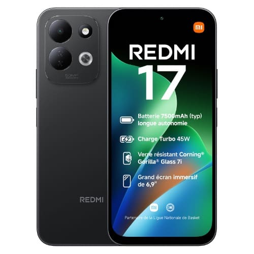 Redmi 17 - 6.9" - 256GB ROM - 6GB RAM - 4G Dual SIM - Fingerprint - 7500mAh - Black - View 1
