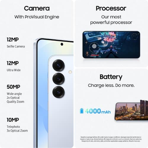 Galaxy S25 5g - 6.2" - 128GB ROM - 12GB RAM - 4000mAh - Icyblue - View 3