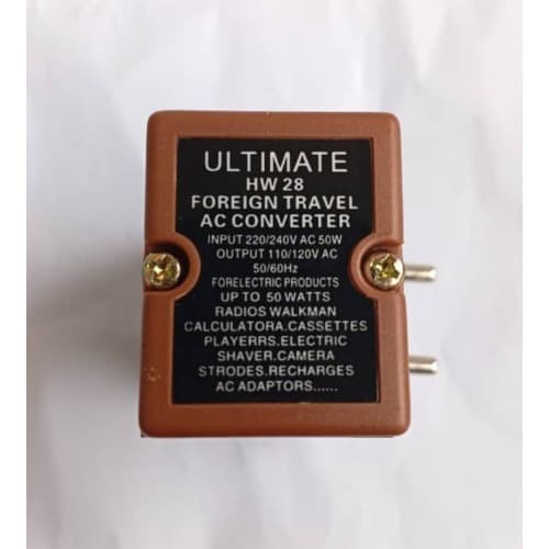 Travel Voltage Transformer Step Down 240v 220v To 120v 110v Up To 50 Watt - View 2