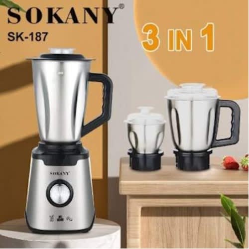 Sokany 3 In 1 Blender -1.5l - 9500w - View 3