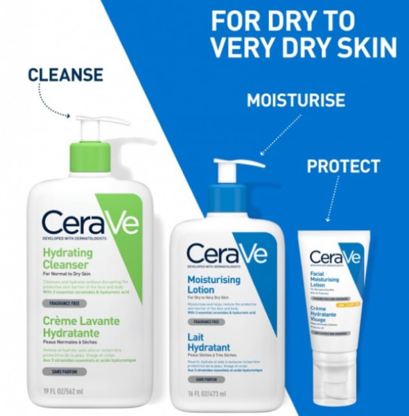 Moisturising Lotion for Dry to Very Dry Skin 236ml With Hyaluronic Acid and 3 Essential Ceramides - View 5