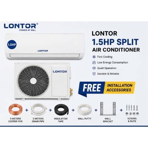 Ac 1.5hp Horse Power Split Air Conditioner Energy Saving With Installation Kit And Wall Bracket - View 1