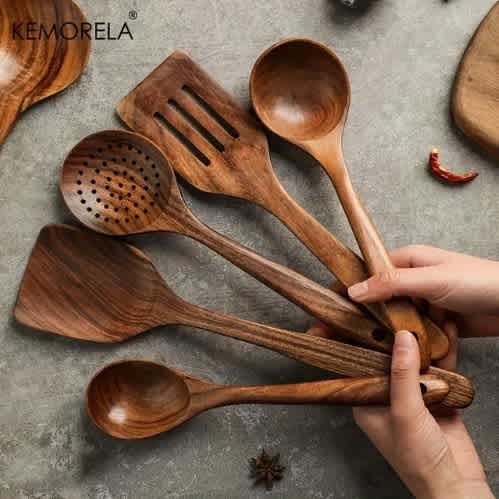 Wooden Cooking Kitchen Spoon Set -5pcs - View 8
