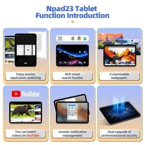 Nodizz-npad23 Plus 10.1" - Adult Tablet Android - 10.0 Display - 12gb + 512gb - Orange - View 4