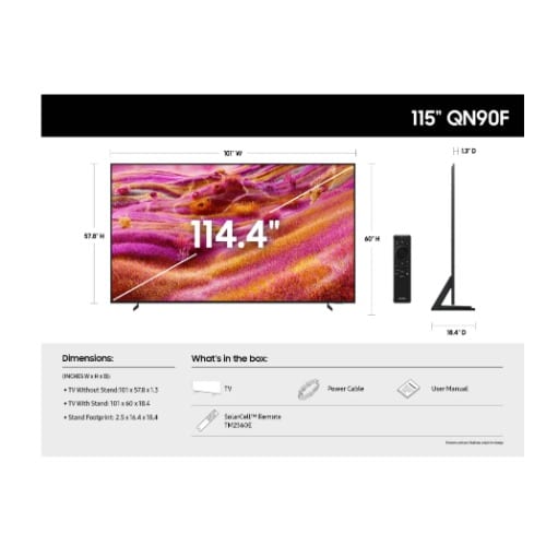 115'' Class Neo Qled TV - Qn90f - View 3
