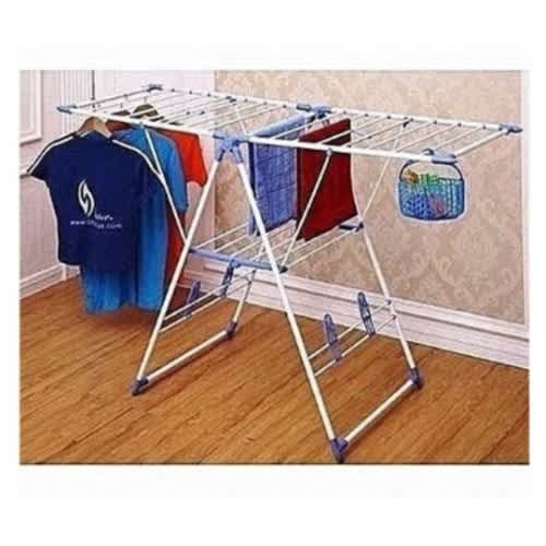 Foldable Cloth Drying Rack - Blue - View 3