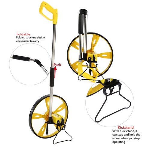 Folding Distance Measuring Wheel Surveying Counter for Surveyor with Zero Clearing Function - View 2