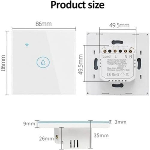 Wifi Smart Water Heater Switch - 20a - View 3
