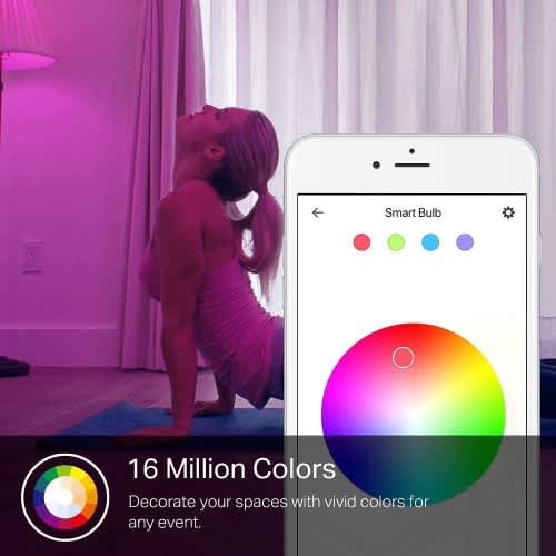 Kasa Dimmable Color Changing Smart Bulb - 1000 Lumens - View 3