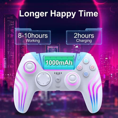 Wireless Controller For Ps4 With Led Lighting - Remote Control For Ps4 With Double - View 3
