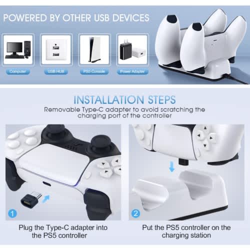 Charging Dock For Ps5 Controller Pads - View 9