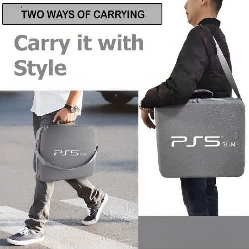 Ps5 Slim Bag - flat Design - Grey - View 9