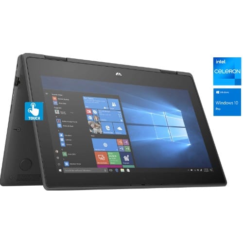 Probook 11 X360 - 128GB SSD - Touchscreen - Intel Celeron - 4GB RAM - Windows 10+ Gifts - View 4