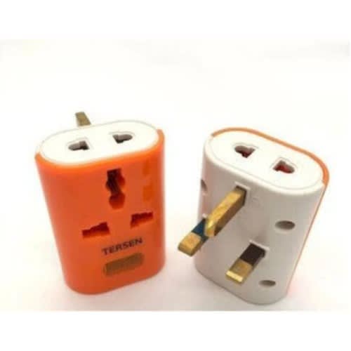 Electrical 3 Pin Socket 13a Multi Universal Adapter - 2pcs