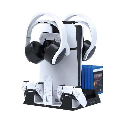 Green Lion PlayStation 5 Cooling Stand Charging Station - White Ps5 - View 1