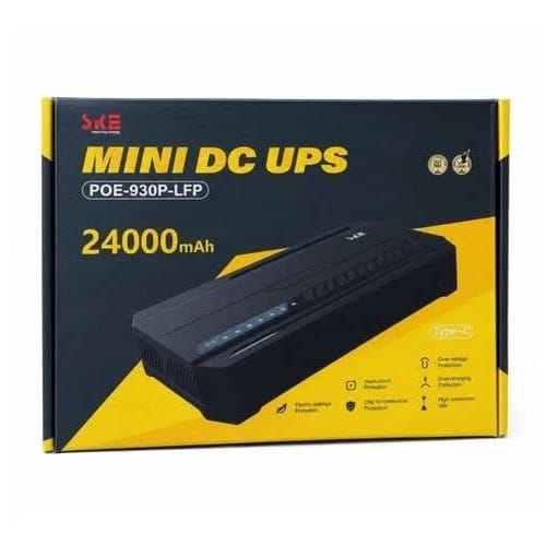 Mini Dc Ups Ske Poe-930p-lfp - 24000mah - View 3