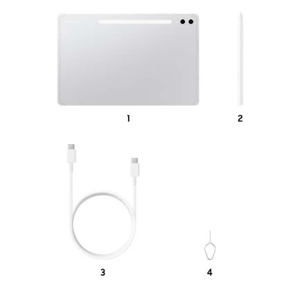 Galaxy Tab S10+ - 12.4" - 256GB ROM - 12GB RAM - 4G Nano SIM + WiFi - 10090mAh - Silver - View 3