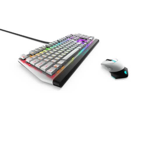 Low-profile Rgb Gaming Keyboard Aw510k & Wired/wireless Aw610m Mouse Combo - View 3