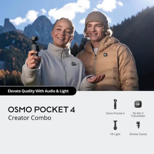 Osmo Pocket 4 Creator Combo 4k 240fps Action Camera Stabilizer Gimbal Mic Tripod - View 5