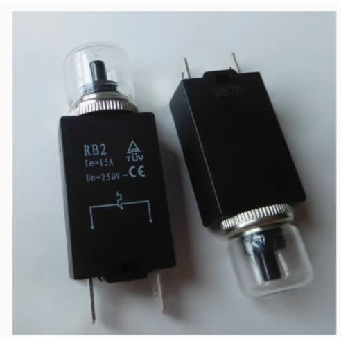 Rb2 250v 15a 2-pin Industrial Motor Heat Protection Switch Device Miniature Circuit Breaker - View 1