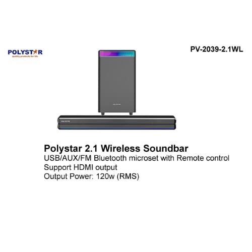 Wireless Woofer Soundbar System - View 3