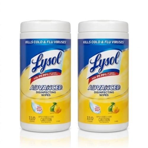 Advanced Disinfecting Wipes - Citrus Scented Thick Strong Wipe - 110 Wipes X 2 - View 1